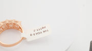 14K Rose Gold CZ Bulky Ring, alternate view 4