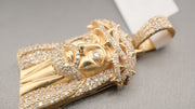 14K Gold Diamonds Jesus Pendant, alternate view 2