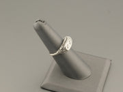 14K White Gold Diamond Ring, 0.10 ct, Size 6, alternate view 2
