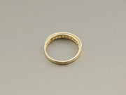 14K Gold CZ Wedding Band Ring, alternate view 5