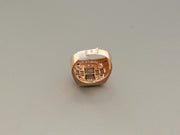 14K Rose Gold Square Diamond Ring, alternate view 5
