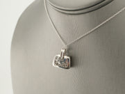 14K White Gold Diamond Purse Locket Pendant, alternate view 5