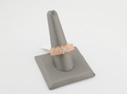 14K Rose Gold CZ Bulky Ring