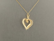 14K Gold Lab Diamonds Heart Pendant, alternate view 3