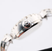Ladies Mid Century Hamilton 14K White Gold & Diamond Manual Wind Cocktail Watch, alternate view 6