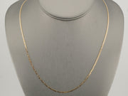 14K Gold Zigzag Two-Tone Chain